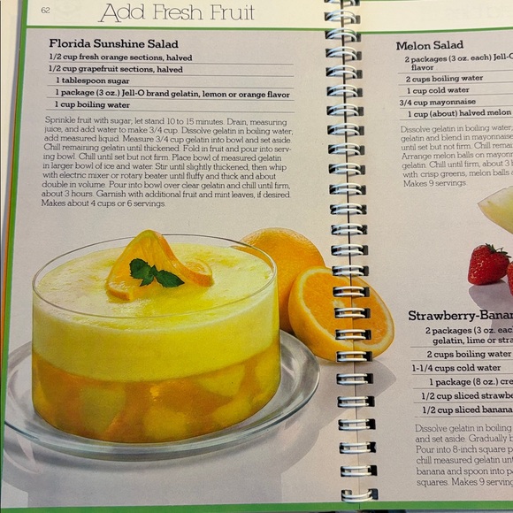 Joys of Jell-O Brand Gelatin Cookbook 1981 General Foods 1st Edition Spiral - Picture 4 of 8